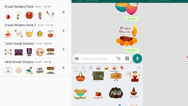 ನಿಮ್ಮ ಸ್ವಂತ ದೀಪಾವಳಿ ಸ್ಟಿಕ್ಕರ್ ತಯಾರಿಸುವುದು ಮತ್ತು ಕಳುಹಿಸುವುದು ಹೇಗೆ?