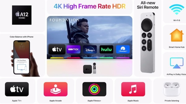 A12 ಬಯೋನಿಕ್ ಪ್ರೊಸೆಸರ್ ಒಳಗೊಂಡ ಆಪಲ್ ಟಿವಿ 4K A12 ಬಯೋನಿಕ್ ಪ್ರೊಸೆಸರ್ ಒಳಗೊಂಡ ಆಪಲ್ ಟಿವಿ 4K