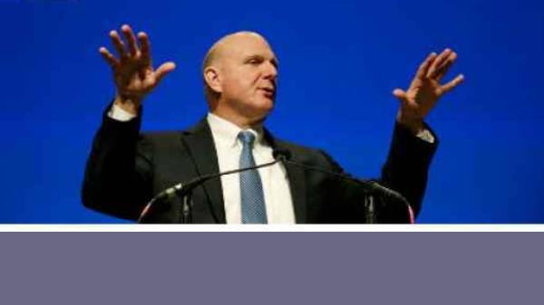 ಸ್ಟೀವ್ ಬಾಲ್ಮರ್, ಮಾಜಿ ಸಿಇಒ, ಮೈಕ್ರೋಸಾಫ್ಟ್