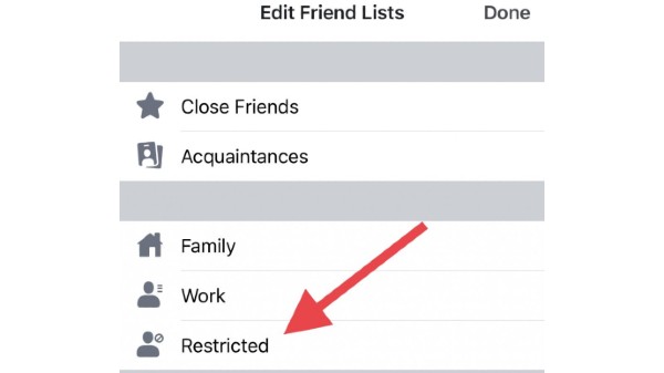 ಸ್ನೇಹಿತರನ್ನು ನಿರ್ಬಂಧಿಸಿ
