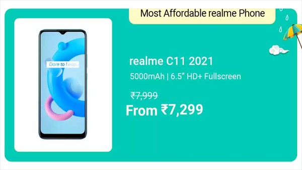 Realme C11 2021 (ಕೂಲ್ ಬ್ಲೂ, 32 GB) (2 GB RAM)