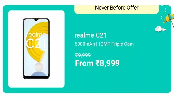 Realme ಸಿ 21 (ಕ್ರಾಸ್ ಬ್ಲಾಕ್, 32 ಜಿಬಿ) (3 ಜಿಬಿ RAM) Realme ಸಿ 21 (ಕ್ರಾಸ್ ಬ್ಲಾಕ್, 32 ಜಿಬಿ) (3 ಜಿಬಿ RAM)