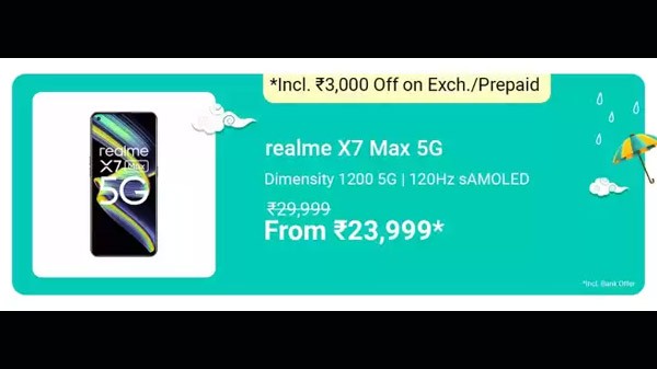 Realme X7 ಮ್ಯಾಕ್ಸ್ (ಮರಕ್ಯುರಿ ಸಿಲವರ್, 128 ಜಿಬಿ) (8 ಜಿಬಿ RAM)