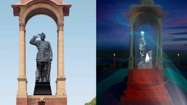 ನೇತಾಜಿಯವರ ಹೊಲೊಗ್ರಾಮ್ ಪ್ರತಿಮೆ ಹೇಗಿದೆ? ನೇತಾಜಿಯವರ ಹೊಲೊಗ್ರಾಮ್ ಪ್ರತಿಮೆ ಹೇಗಿದೆ?