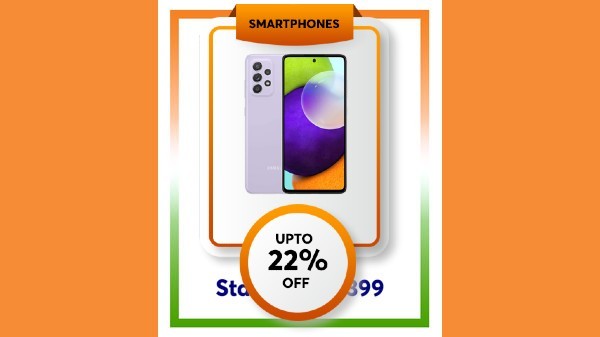 ಸ್ಮಾರ್ಟ್ಫೋನ್ಗಳ ಮೇಲೆ 22% ವರೆಗೆ ರಿಯಾಯಿತಿ ಸ್ಮಾರ್ಟ್ಫೋನ್ಗಳ ಮೇಲೆ 22% ವರೆಗೆ ರಿಯಾಯಿತಿ
