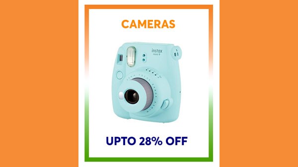 ಕ್ಯಾಮರಾಗಳ ಮೇಲೆ 28% ವರೆಗೆ ರಿಯಾಯಿತಿ ಕ್ಯಾಮರಾಗಳ ಮೇಲೆ 28% ವರೆಗೆ ರಿಯಾಯಿತಿ