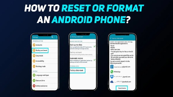 ನಿಮ್ಮ ಆಂಡ್ರಾಯ್ಡ್ ಸ್ಮಾರ್ಟ್‌ಫೋನ್ ಅನ್ನು ರೀಸೆಟ್ ಮಾಡುವುದು ಹೇಗೆ?