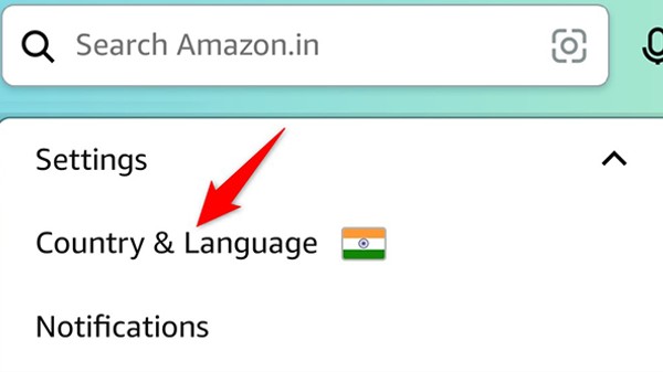 ಅಮೆಜಾನ್‌ ಮೊಬೈಲ್ ಅಪ್ಲಿಕೇಶನ್‌ನಲ್ಲಿ ಭಾಷೆಯನ್ನು ಬದಲಾಯಿಸುವುದು ಹೇಗೆ?
