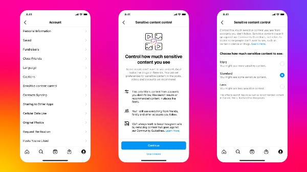 ಇನ್‌ಸ್ಟಾಗ್ರಾಮ್‌ನಲ್ಲಿ ಸೆನ್ಸಿಟಿವ್‌ ಕಂಟೆಂಟ್‌ ಕಂಟ್ರೋಲ್‌ ಸೆಟ್‌ ಮಾಡುವುದು ಹೇಗೆ?