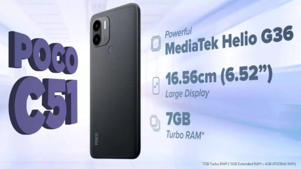 ಪೊಕೊ C51 ಸ್ಮಾರ್ಟ್‌ಫೋನ್‌ ಬಿಡುಗಡೆ ದಿನಾಂಕ ಬಹಿರಂಗ! ಯಾಕಿಷ್ಟು ನಿರೀಕ್ಷೆ?