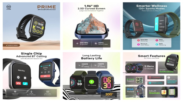 ಮೇಡ್‌ ಇನ್‌ ಇಂಡಿಯಾ ಸ್ಮಾರ್ಟ್‌ವಾಚ್‌, ಇಯರ್‌ಬಡ್ಸ್‌ ಲಾಂಚ್‌! ಬೊಂಬಾಟ್‌ ಫೀಚರ್ಸ್