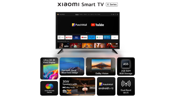 Xiaomi TV X ಸರಣಿ ಸ್ಮಾರ್ಟ್‌ಟಿವಿ ಅನಾವರಣ...ಪ್ಯಾಚ್‌ವಾಲ್+ ಸೌಲಭ್ಯ