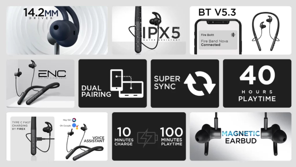 ಹೊಸ ಇಯರ್‌ಬಡ್ಸ್‌ ಪರಿಚಯಿಸಿದ ಫೈರ್‌ಬೋಲ್ಟ್‌: ದೀರ್ಘಾವಧಿ ಬ್ಯಾಟರಿ ಬಾಳಿಕೆ!