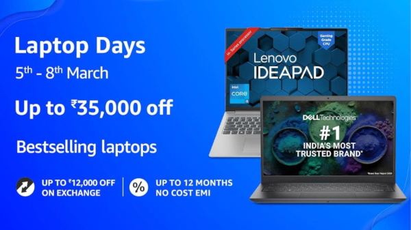 ಅಮೆಜಾನ್‌ ಲ್ಯಾಪ್‌ಟಾಪ್ ಡೇಸ್ ಸೇಲ್: ಲ್ಯಾಪ್‌ಟಾಪ್‌ ಖರೀದಿದಾರರಿಗೆ ಹಬ್ಬ..