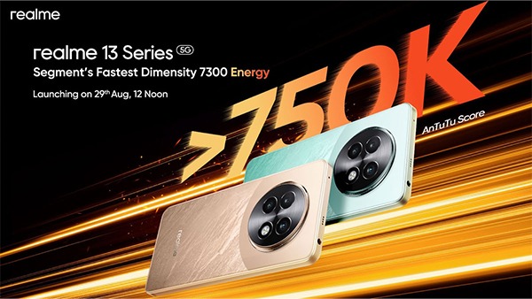 Realme 13 5G: ಇಂದು 2 ಹೊಸ ಫೋನ್ ಲಾಂಚ್; ಬೆಲೆಯೂ ಕಡಿಮೆ! Realme 13 5G: ಇಂದು 2 ಹೊಸ ಫೋನ್ ಲಾಂಚ್; ಬೆಲೆಯೂ ಕಡಿಮೆ!