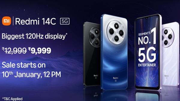 ಇಂದು Redmi 14C 5G ಸೇಲ್; 5160mAh ಬ್ಯಾಟರಿ, 50MP ಕ್ಯಾಮೆರಾ; ಅಗ್ಗದ ಬೆಲೆ!