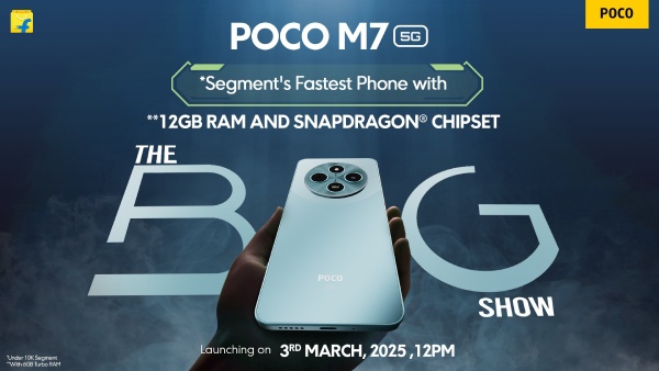 POCO M7 5G ಲಾಂಚ್; 50MP ಸೋನಿ ಕ್ಯಾಮೆರಾ, 5160mAh ಬ್ಯಾಟರಿ; ಜಸ್ಟ್ 9,999 ರೂ. POCO M7 5G ಲಾಂಚ್; 50MP ಸೋನಿ ಕ್ಯಾಮೆರಾ, 5160mAh ಬ್ಯಾಟರಿ; ಜಸ್ಟ್ 9,999 ರೂ.