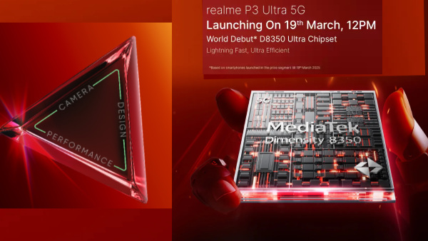 ಮಾರ್ಚ್ 19 ರಂದು ಭಾರತದಲ್ಲಿ ಬಿಡುಗಡೆಯಾಗಲಿವೆ Realme P3 5G ಮತ್ತು P3 Ultra 5G