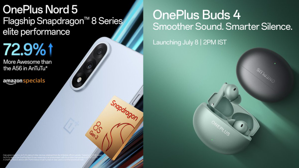 ಭಾರತದಲ್ಲಿ ಜುಲೈ 8 ರಂದು OnePlus Nord 5 ಸರಣಿ ಮತ್ತು Buds 4 ಬಿಡುಗಡೆ!
