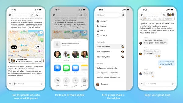 ChatGPT ಗೆ ಹೊಸ ‘ಗ್ರೂಪ್ ಚಾಟ್’ ವೈಶಿಷ್ಟ್ಯ: ಇಲ್ಲಿದೆ ಸಂಪೂರ್ಣ ಮಾಹಿತಿ!