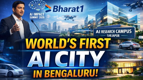 ವಿಶ್ವದ ಮೊದಲ AI ನಗರಕ್ಕೆ ಬೆಂಗಳೂರೇ ವೇದಿಕೆ!..ಕುತೂಹಲಕಾರಿ ಘೋಷಣೆ!