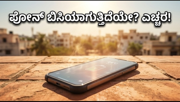 ಬಿಸಿಲ ಬೇಗೆಯಲ್ಲಿ ಫೋನ್ ಬ್ಯಾಟರಿ ಪರ್ಫಾರ್ಮೆನ್ಸ್ ಹೇಗಿದೆ?