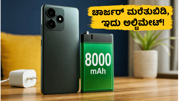 ರಿಯಲ್ಮಿ 16T 5G: 8,000mAh ಬ್ಯಾಟರಿಯ ಅಸಲಿ ಪವರ್ ರಿಯಲ್ಮಿ 16T 5G: 8,000mAh ಬ್ಯಾಟರಿಯ ಅಸಲಿ ಪವರ್