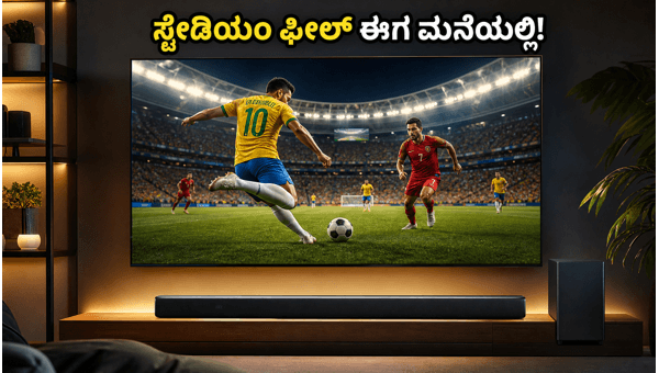 ಫುಟ್ಬಾಲ್ ಪಂದ್ಯಕ್ಕಾಗಿ ಟಿವಿ ಮತ್ತು ಸೌಂಡ್ಬಾರ್ ಆಫರ್ಗಳು ಫುಟ್ಬಾಲ್ ಪಂದ್ಯಕ್ಕಾಗಿ ಟಿವಿ ಮತ್ತು ಸೌಂಡ್ಬಾರ್ ಆಫರ್ಗಳು