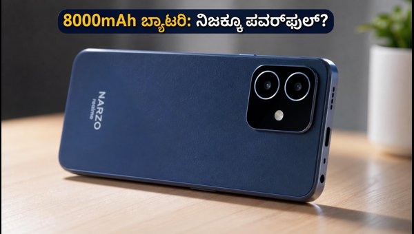 ರಿಯಲ್‌ಮಿ ನಾರ್ಜೋ 100x: 8000mAh ಬ್ಯಾಟರಿ ಪವರ್