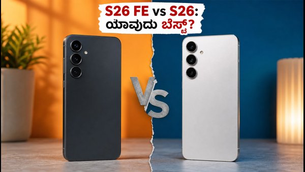 ಸ್ಯಾಮ್ಸಂಗ್ S26 FE Vs S26: ಯಾವುದು ಬೆಸ್ಟ್? ಸ್ಯಾಮ್ಸಂಗ್ S26 FE Vs S26: ಯಾವುದು ಬೆಸ್ಟ್?