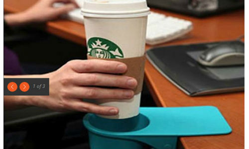 Desk cup holder