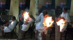 ഫോൺ പൊട്ടിത്തെറിച്ച് പോക്കറ്റിൽ നിന്നും ശരീരത്തിലേക്ക് തീ പടർന്നുകയറി; നടുക്കം മാറാതെ വയോധികൻ