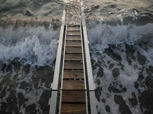 solar chair lets disabled people swim in sea