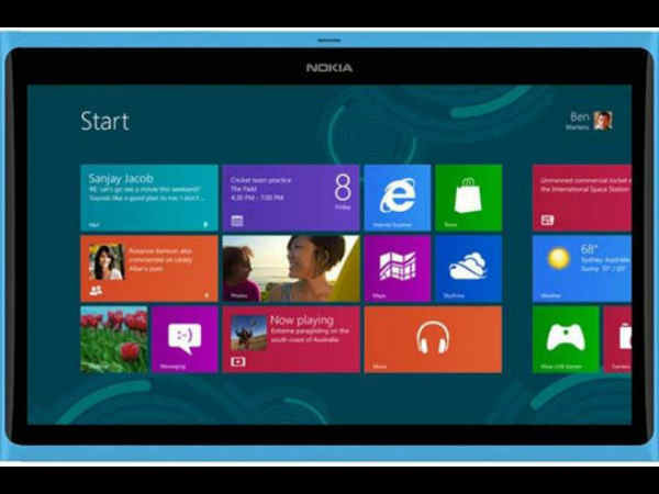 Nokia Windows RT tablet
