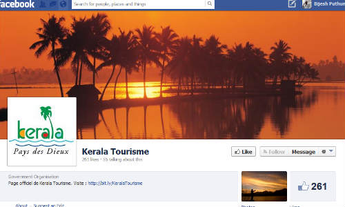 കേരള ടൂറിസത്തിന് ഫ്രഞ്ച്, ജര്‍മന്‍ ഭാഷകളില്‍ ഫേസ് ബുക് പേജ്
