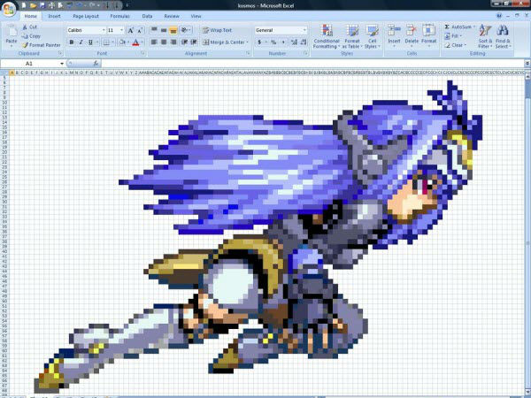 മൈക്രോസോഫ്റ്റ് എക്‌സല്‍ കൊണ്ട് കടഞ്ഞെടുത്ത കലാ സൃഷ്ടികള്‍ ഇതാ...!