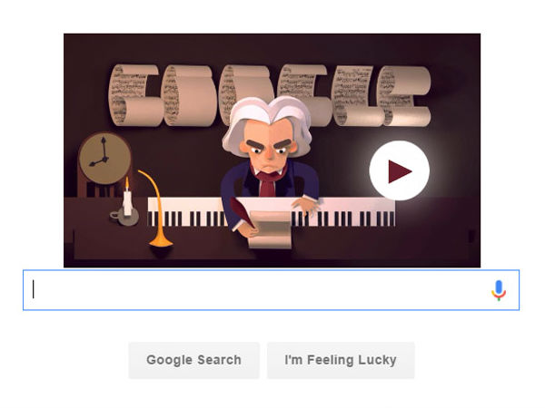 ഗൂഗിള്‍ 'ബിഥോവന്‍' ഡോഡില്‍