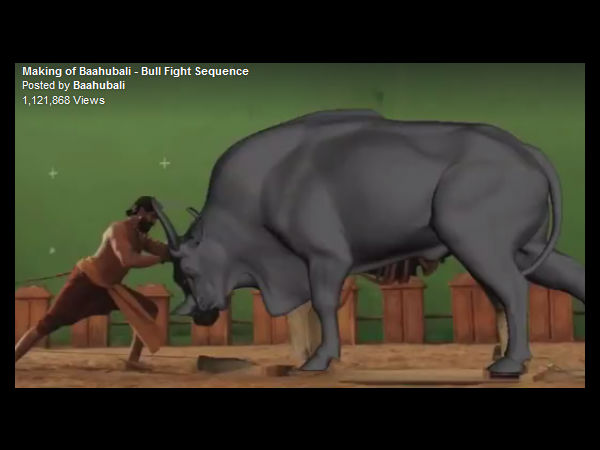 ബാഹുബലിയിലെ കാളപ്പോരിന്‍റെ പിന്നാമ്പുറങ്ങള്‍..!!
