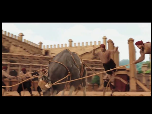 ബാഹുബലിയിലെ കാളപ്പോരിന്‍റെ പിന്നാമ്പുറങ്ങള്‍..!!