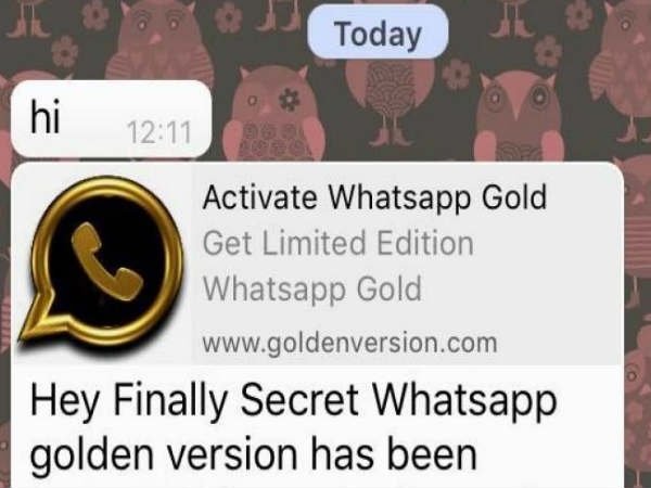 വാട്ട്‌സാപ്പ് ഗോള്‍ഡ് അക്കൗണ്ട്