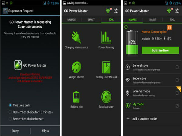 GO പവര്‍മാസ്റ്റര്‍- ഫോണുകളിന്‍ ബാറ്ററിയുടെ ആയുസ്സ്   കൂട്ടാന്‍