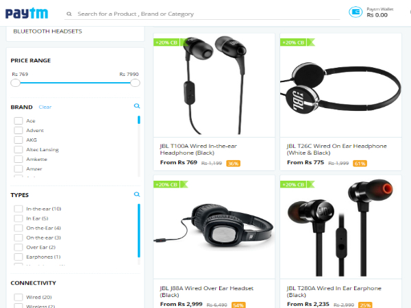 ഹെഡ്‌ഫോണുകള്‍ക്ക് 60% വരെ ഇളവ്