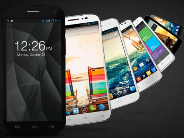 മൈക്രോമാക്‌സ് സ്മാര്‍ട്ട്‌ഫോണുകള്‍