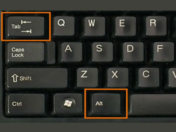 ആള്‍ട്ട് + ടാബ് (Alt+Tab)