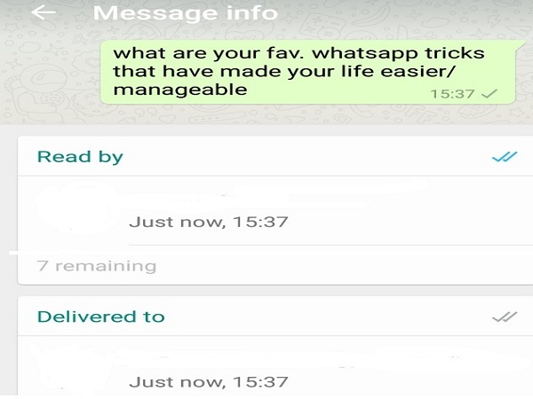 നിങ്ങളുടെ മെസേജുകള്‍ വായിച്ചോ ഇല്ലയോ?