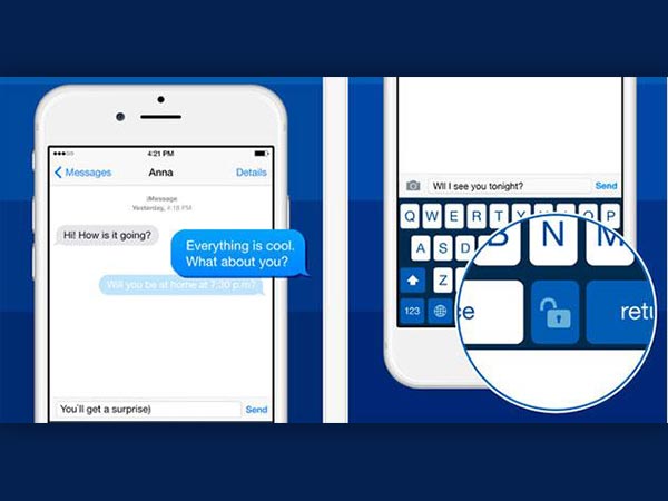 നിങ്ങളുടെ രഹസ്യ സന്ദേശം ലോക്ക് ചെയ്യുക