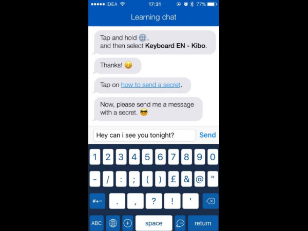 രഹസ്യ സന്ദേശം അണ്‍ലോക്ക് ചെയ്യുക