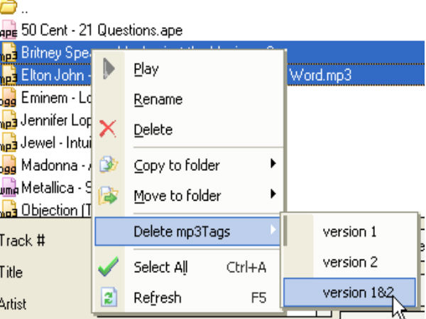 എംപി3 ഡിലീറ്റ് ചെയ്യുക