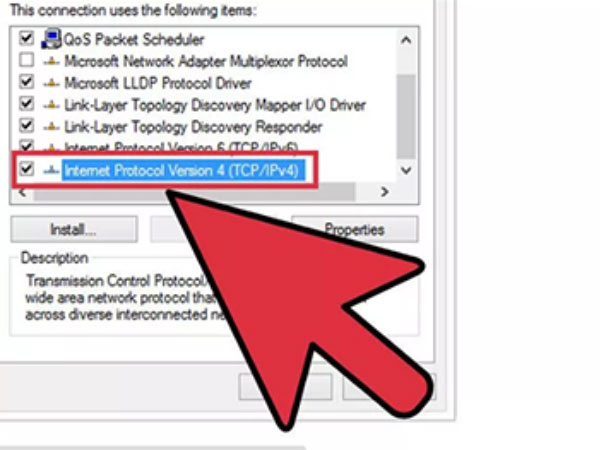 കോണ്‍ഫിഗര്‍ IPV4