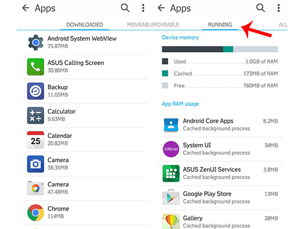 ബാക്ക്ഗ്രൗണ്ടില്‍ റണ്‍ചെയ്യുന്ന ആപ്പുകള്‍ നിര്‍ത്തുക